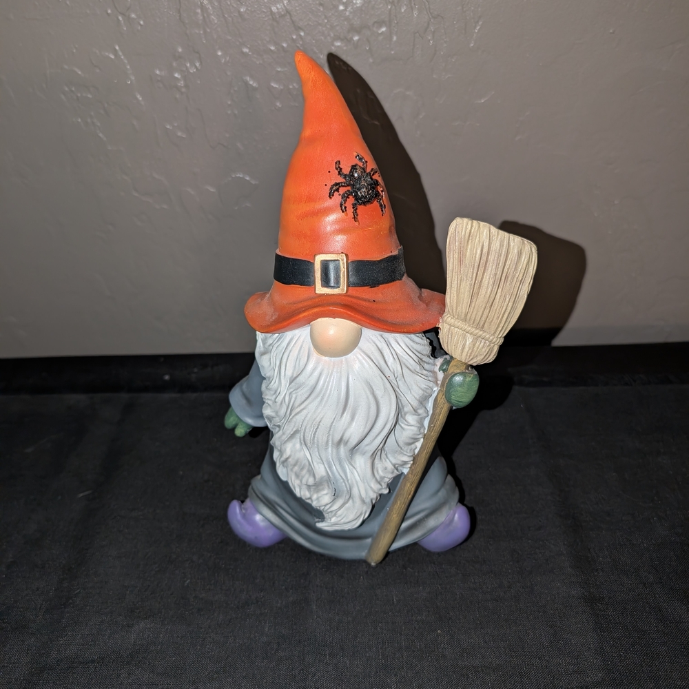 ~Halloween Witch Gnome Excellent Condition Displayed inside only